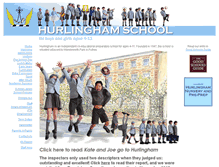 Tablet Screenshot of hurlinghamschool.co.uk